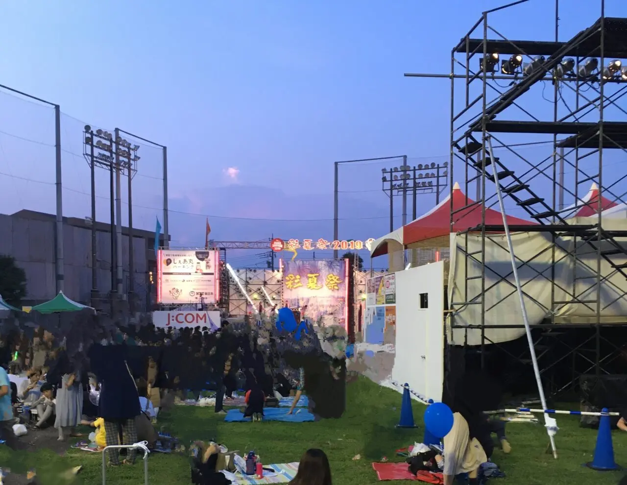 朝霞市市民祭り彩夏祭の北朝霞特設ステージ2019年