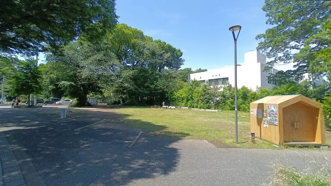 朝霞市のシンボルロード朝霞市役所市役所前広場の様子