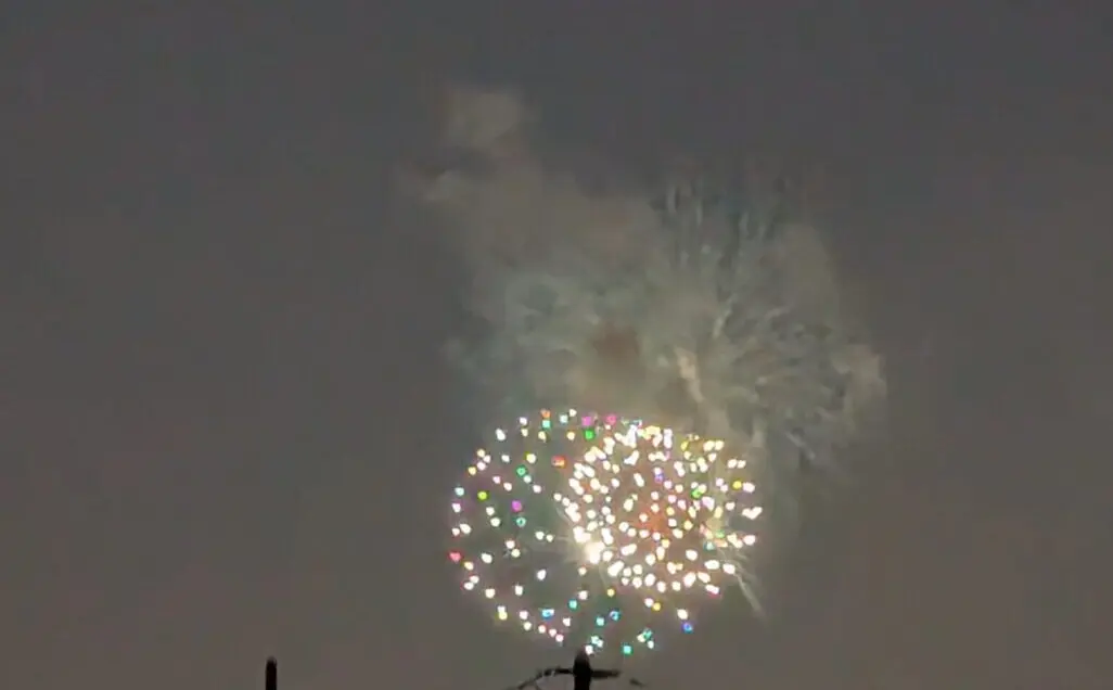 朝霞市で行われた彩夏祭の花火の様子（2025年開催）