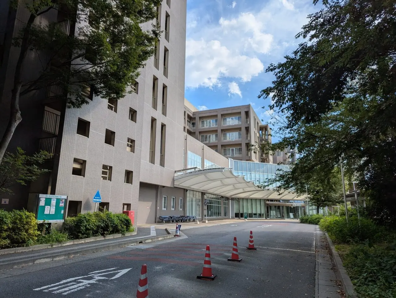 和光市諏訪にある埼玉病院前のロータリー