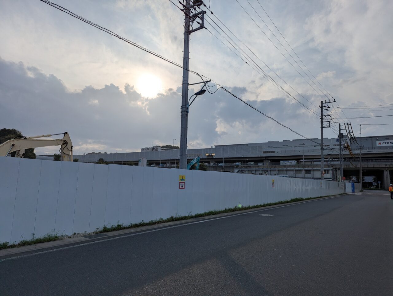 和光市新倉に建設中の大和物流の（仮称）和光物流センター