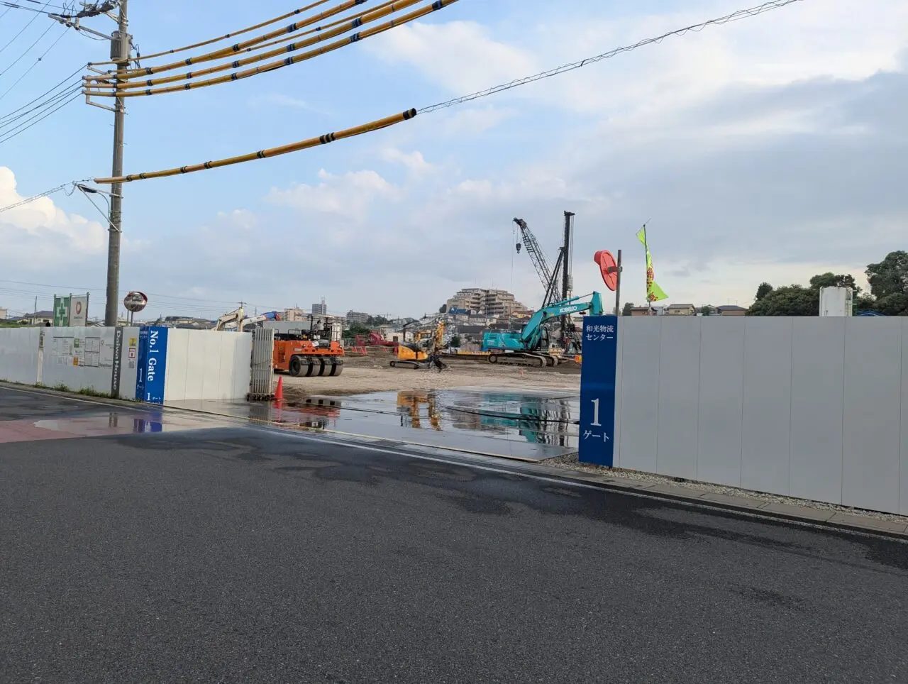 和光市新倉に建設中の大和物流の（仮称）和光物流センター