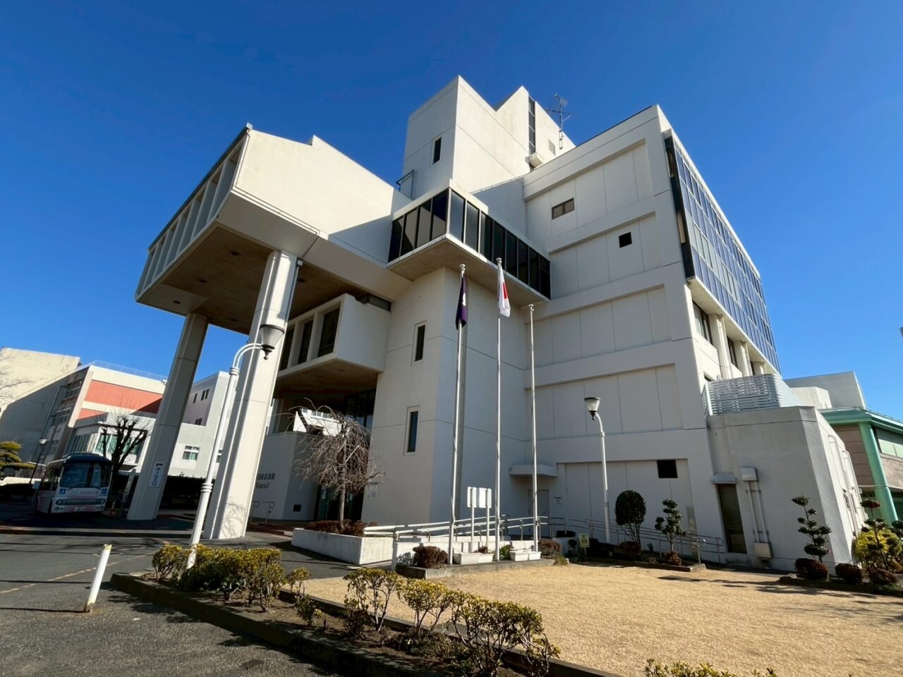 朝霞市市民会館のゆめぱれすの外観