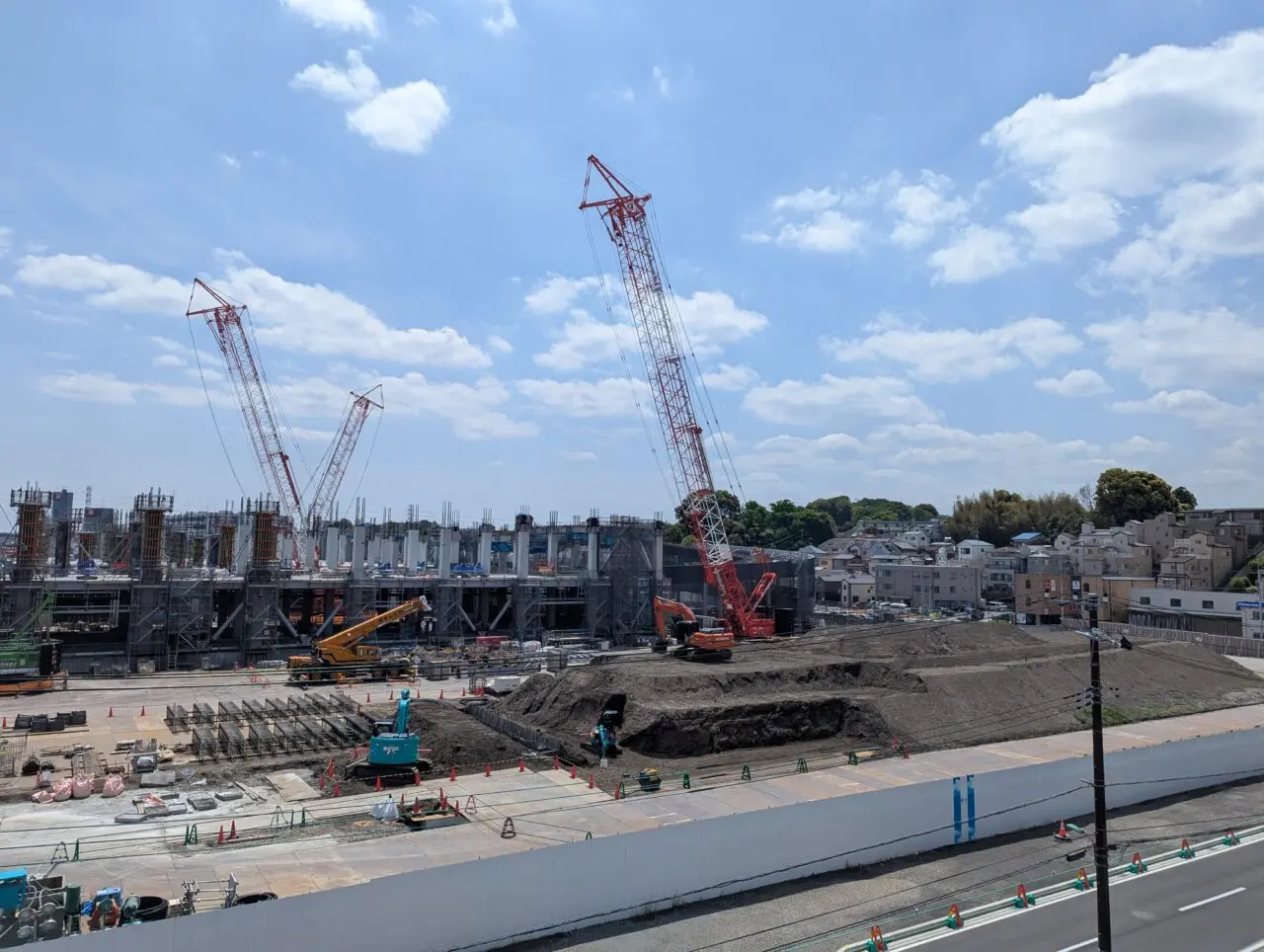 朝霞市根岸台に建設中の大型物流施設「ロジスクエア朝霞A」